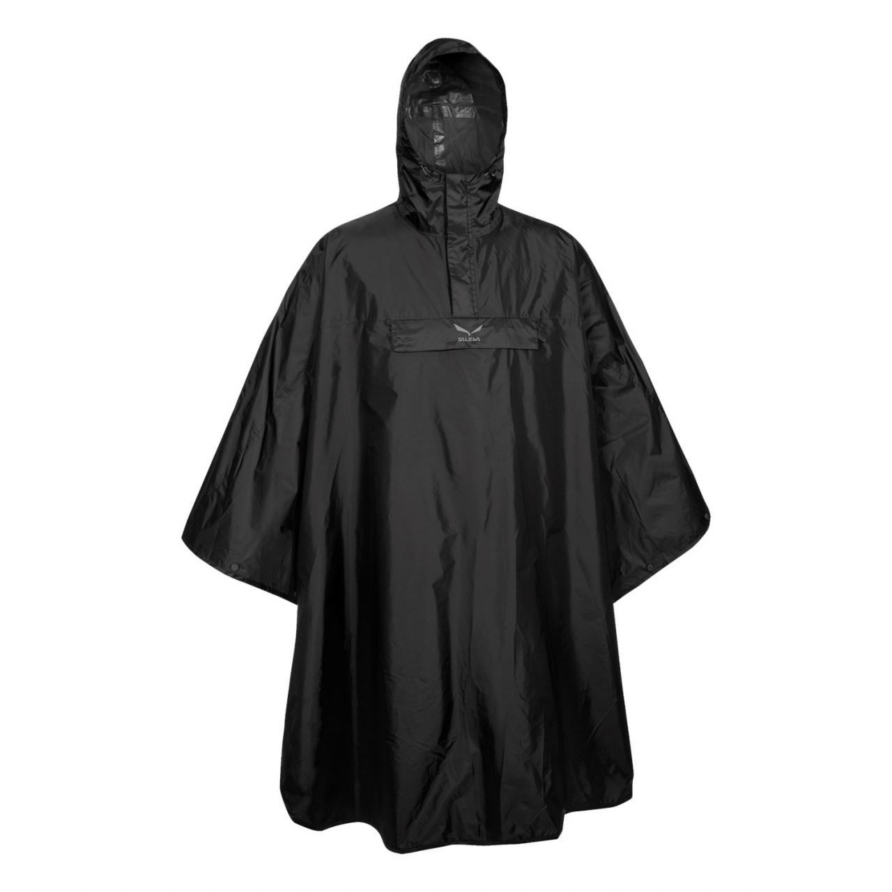 Chaqueta Hardshell Hombre Chile - Salewa Puez Tec Rain Poncho - Negras - XQAN-25613